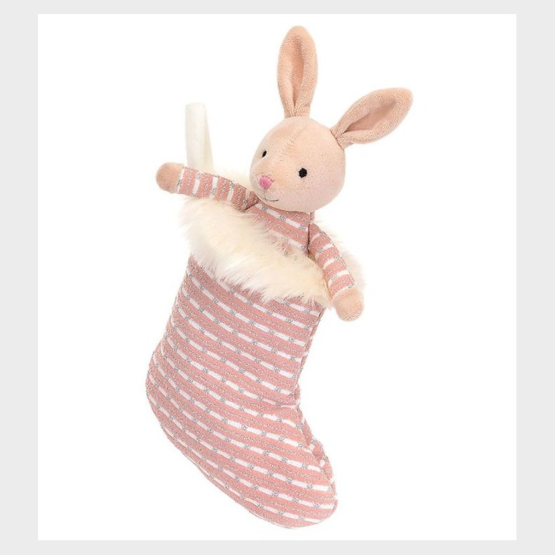 Jellycat Bamse - 20 cm - Shimmer Stocking Bunny