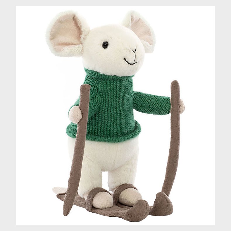 Jellycat Bamse - 18 cm - Merry Mouse Skiing