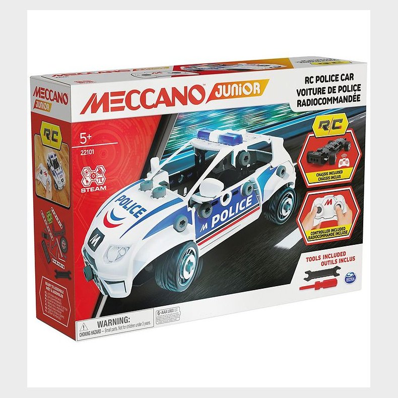 Meccano Byggest - Fjernstyret - Police Car