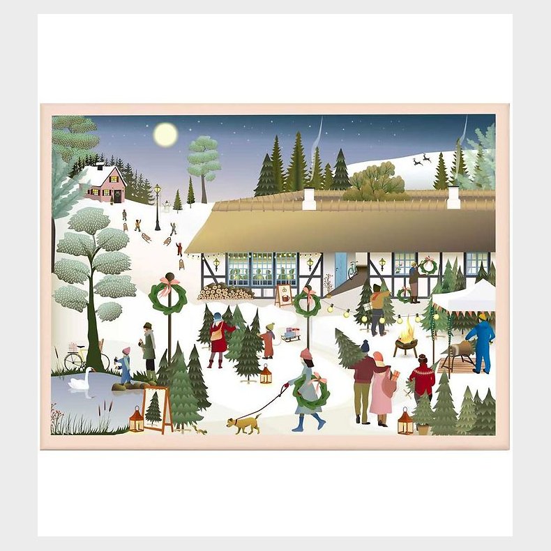 Vissevasse Puslespil - 1000 Brikker - Christmas Tree Farm