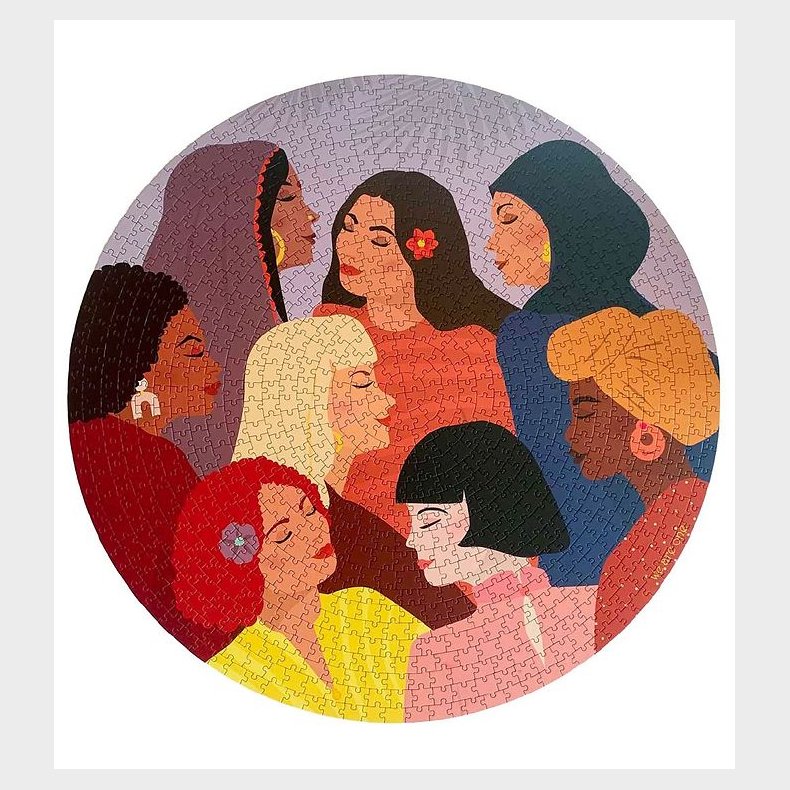 Vissevasse Puslespil - 1000 Brikker - 65x65 cm - We Are One