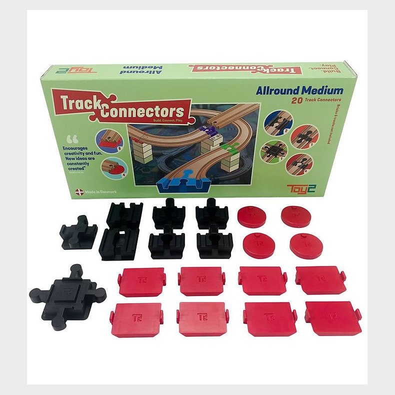 Toy2 Track Connectors - 20 stk. - Allround Medium