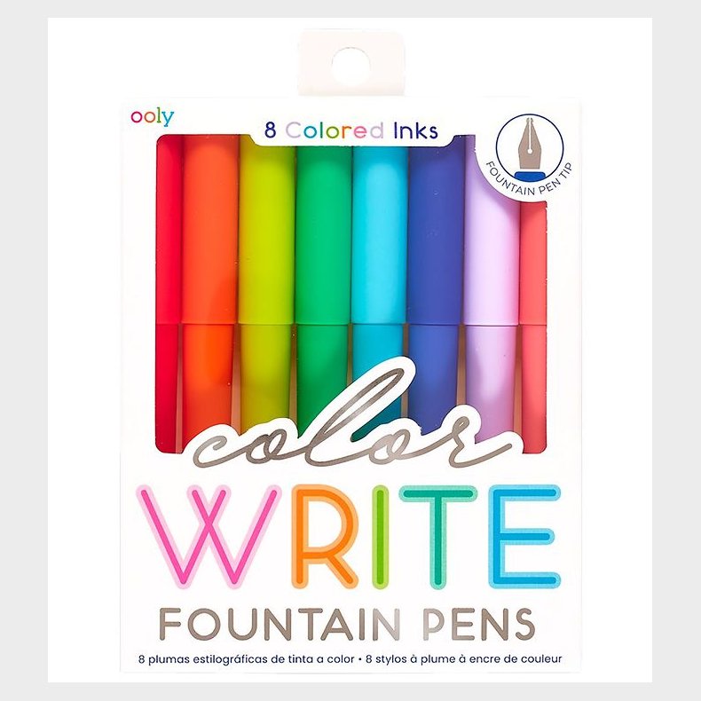 Ooly Fyldepen - 8 Stk - Color Write Fountain Pens