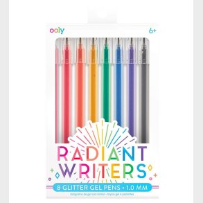 Ooly Kuglepenne m. Glimmer - 8 Stk - Radiant Glitter Gel Pens