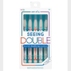 Ooly Tuscher - 5 Stk - Seeing Double Fine Double Tip Markers