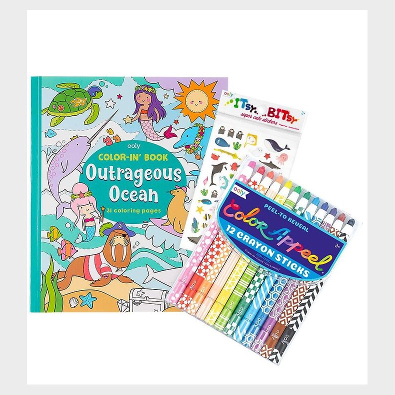 Ooly Farvest - Giftables - Outrageous Ocean Coloring Pack