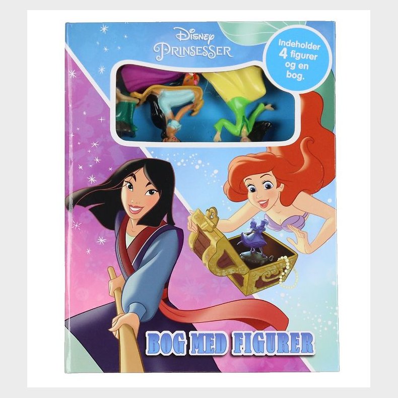 Karrusel Forlag Bog - Disney Prinsesser - 4 Figurer Og Bog