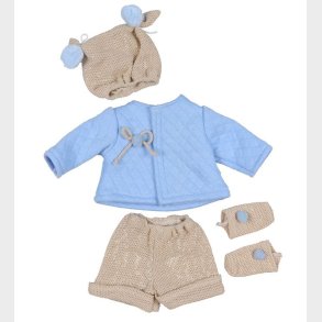 Asi Dukketj - 36 cm - Lysebl