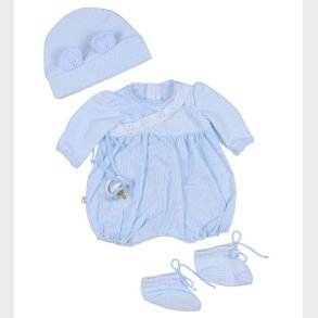 Asi Dukketj - 43 cm - Lysebl