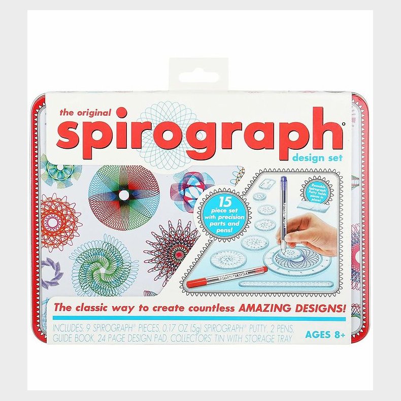 Spirograph Tegnest - 15 Dele - Design Set