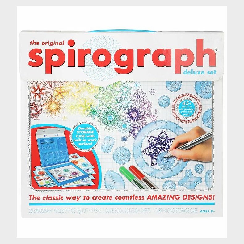 Spirograph Tegnest - 45 dele - Deluxe Set