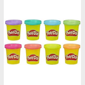 Play-Doh Modellervoks - Rainbow - 8-pak