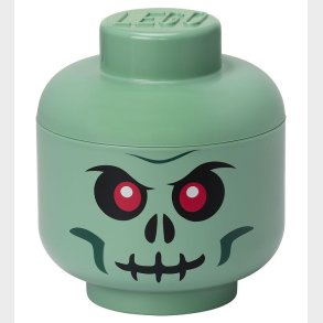 LEGO Storage Opbevaringsboks - Lille - Hoved - 19 cm - Skelet