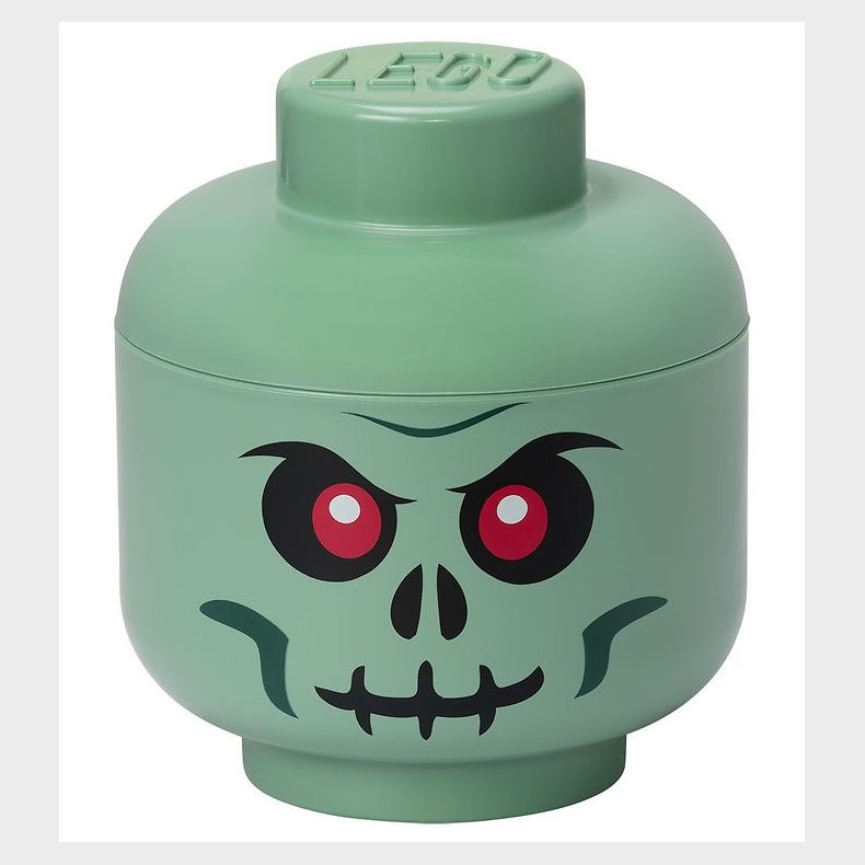 LEGO Storage Opbevaringsboks - Lille - Hoved - 19 cm - Skelet