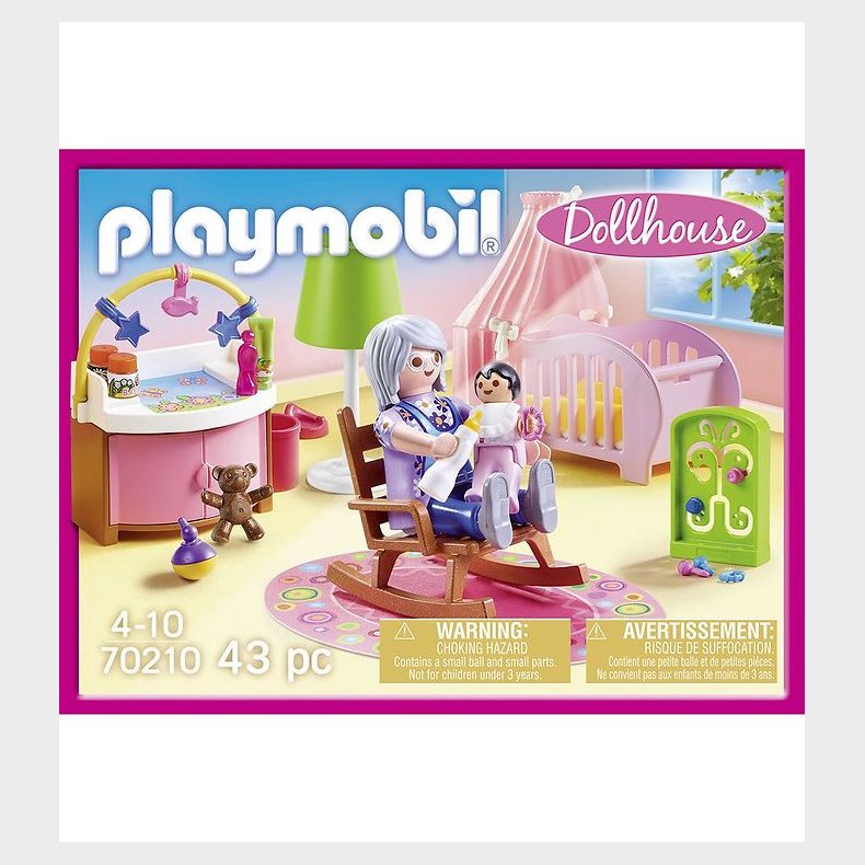 Playmobil Dollhouse - Babyvrelse - 70210 - 43 Dele