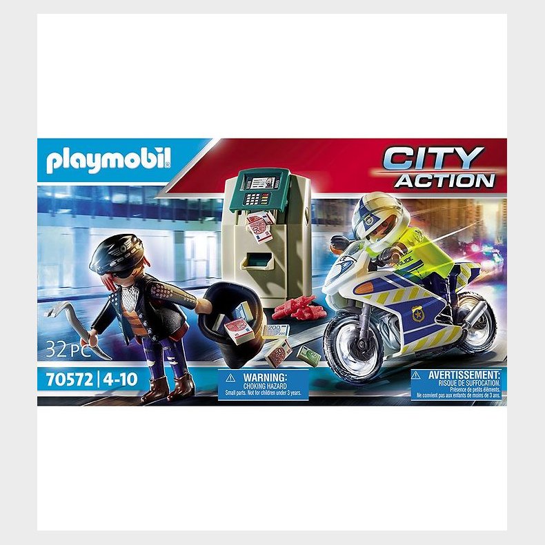 Playmobil City Action - Politimotorcykel: Forflgelse Af Penger