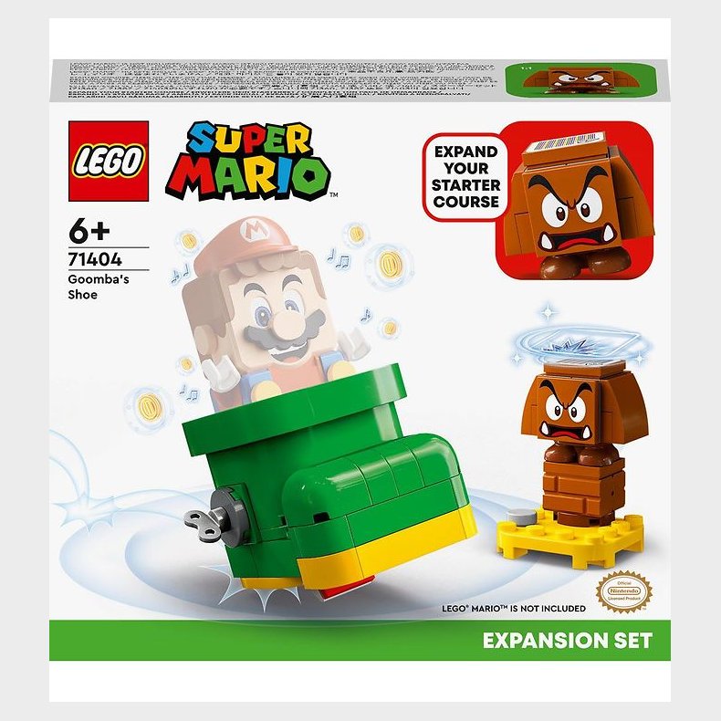 LEGO Super Mario - Goombas Sko 71404 - Udvidelsesst - 76 Dele