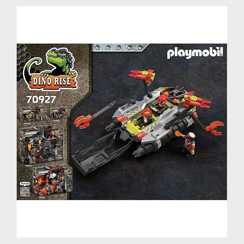 Playmobil Dino Rise - Comet Corp. Nedbrydningsbor - 70927 - 85 D