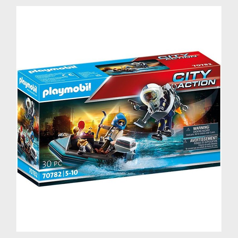 Playmobil City Action - Politi-Jetpack: Anholdelse Af Kunsttyven