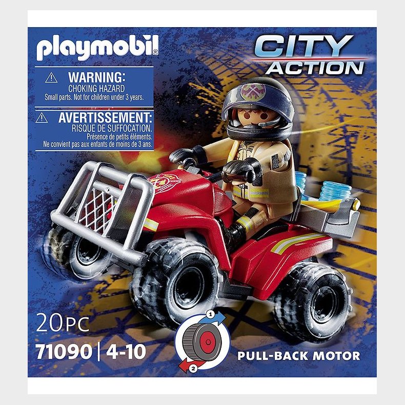 Playmobil City Action - Brandvsen - Speed Quad - 71090 - 20 Del