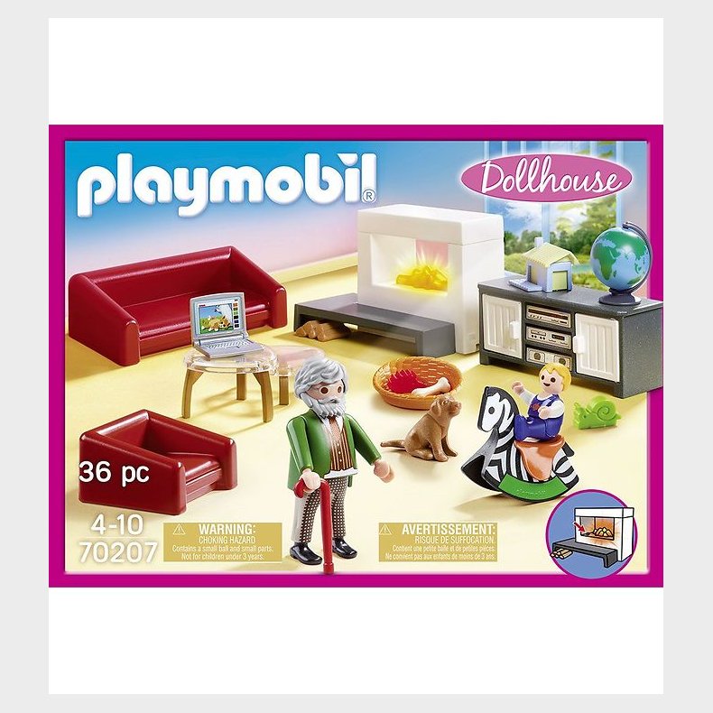 Playmobil Dollhouse - Hyggelig Stue - 70207 - 36 Dele