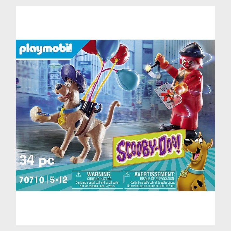 Playmobil Scooby-Doo - Eventyr Med Ghost Clown - 70710 - 34 Dele