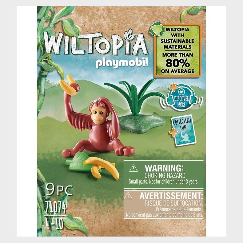 Playmobil Wiltopia - Ung Orangutang - 71074 - 9 Dele