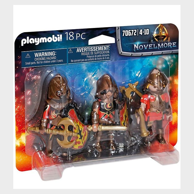 Playmobil Novelmore - 3-pak - Burnham Raiders - 70672 - 18 Dele