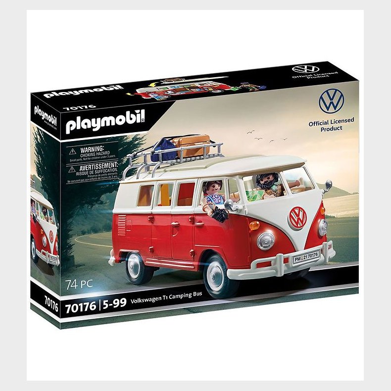 Playmobil - Volkswagen T1 Camping Bus - 70176 - 74 Dele