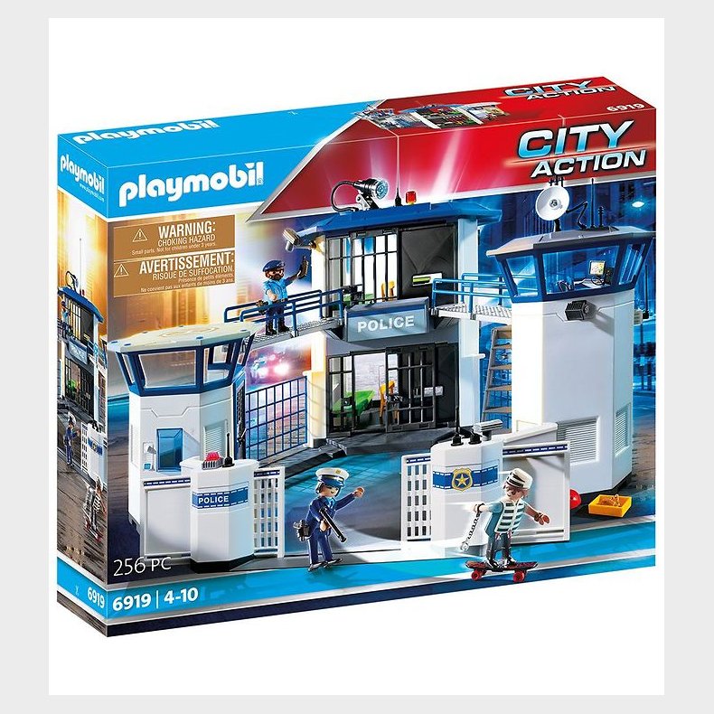 Playmobil City Action - Politistation Med Fngsel - 6919 - 256 D