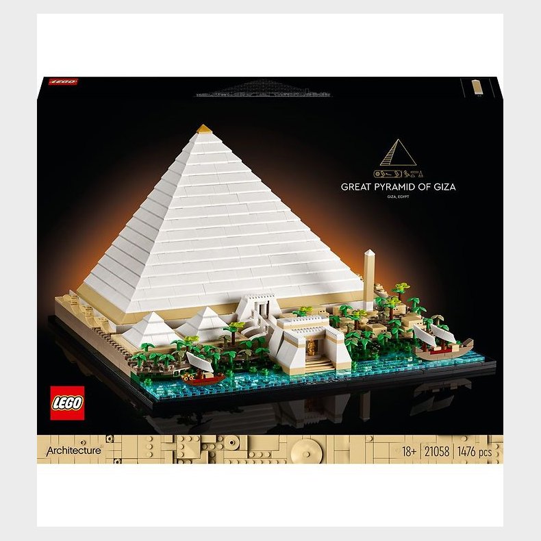 LEGO Architecture - Den Store Pyramide i Giza 21058 - 1476 Dele