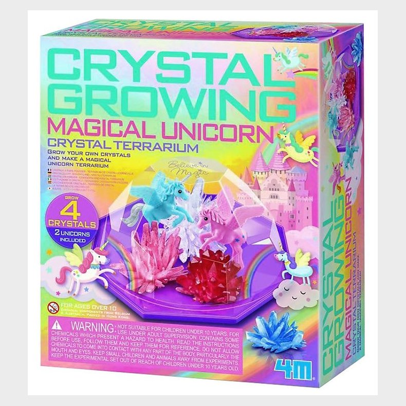 4M Voksende Krystaller - Magisk Enhjrning - Crystal Terrarium