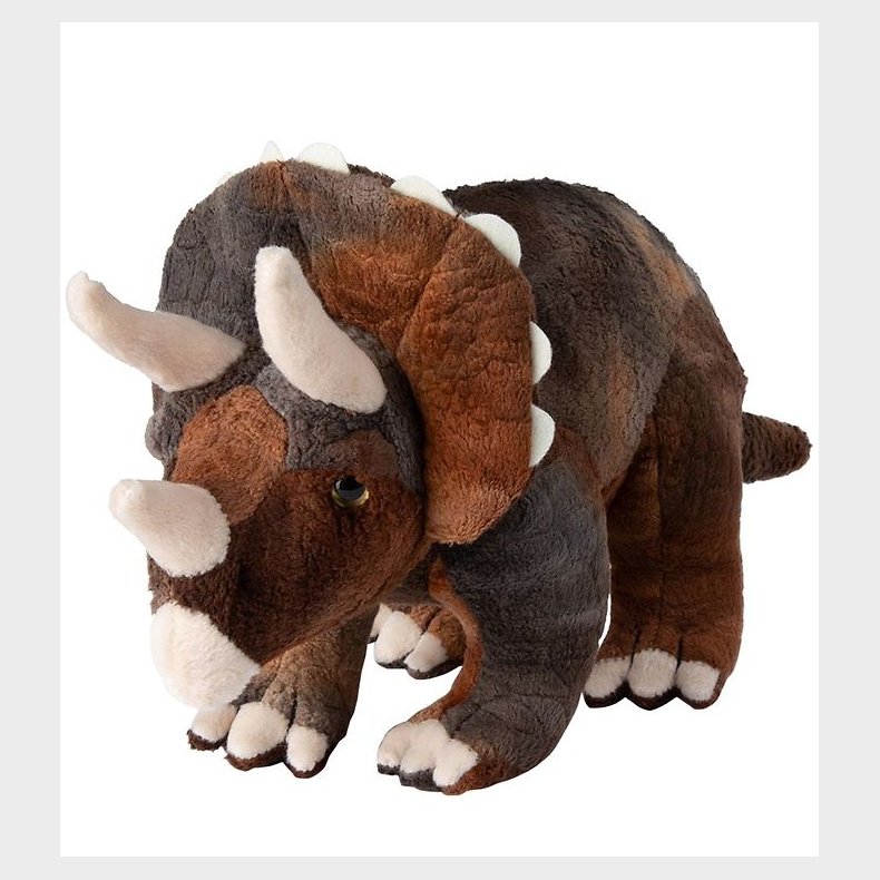 Bon Ton Toys Bamse - 37 cm - Triceratops - Brun/Beige