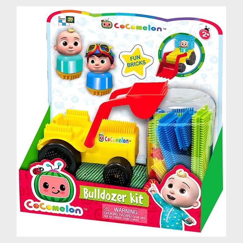 CoComelon Aktivitetslegetj - Funbricks Bulldozer Kit