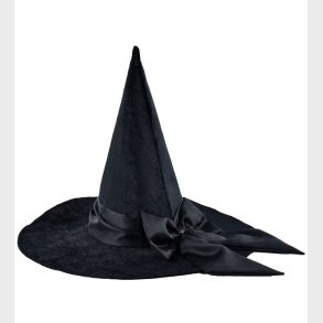 Den Goda Fen Udkldning - Heksehat m. Satinbnd - Sort