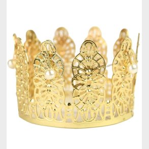 Den Goda Fen Udkldning - Prinsessekrone m. Perler - Guld