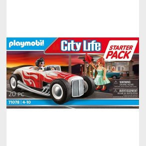 Playmobil City Life - Starter Pack Hot Rod - 71078 - 20 Dele
