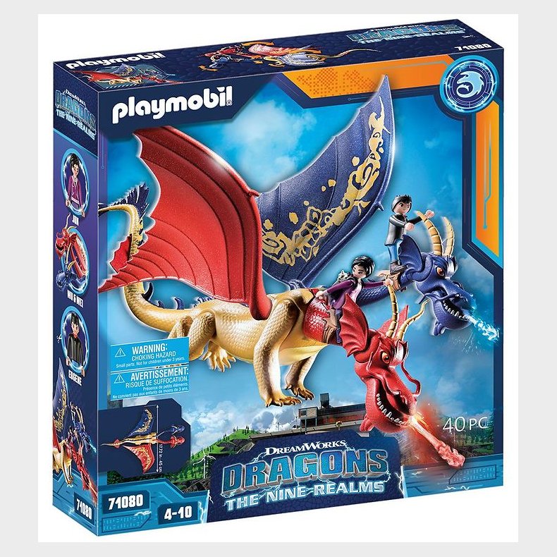 Playmobil Dragons - The Nine Realms - Wu &amp; Wei with Jun - 71080