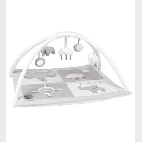 Nattou Aktivitetstppe Tembo - 75x60 cm - Gr/Hvid