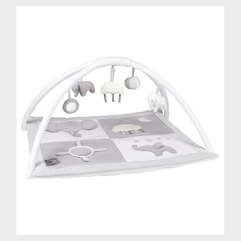 Nattou Aktivitetstppe Tembo - 75x60 cm - Gr/Hvid