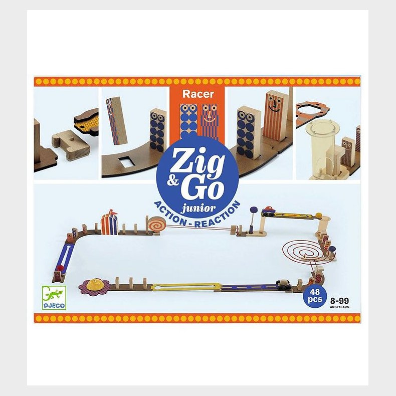 Djeco Kuglebane - Zig &amp; Go Racer - 51 Dele