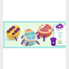 Djeco Kreast - Modellervoks Med Form - Insekter