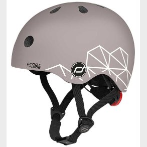 Scoot and Ride Cykelhjelm - Brown Lines