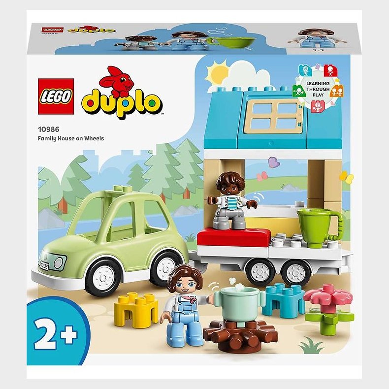 LEGO DUPLO - Familiehus p Hjul 10986 - 31 Dele