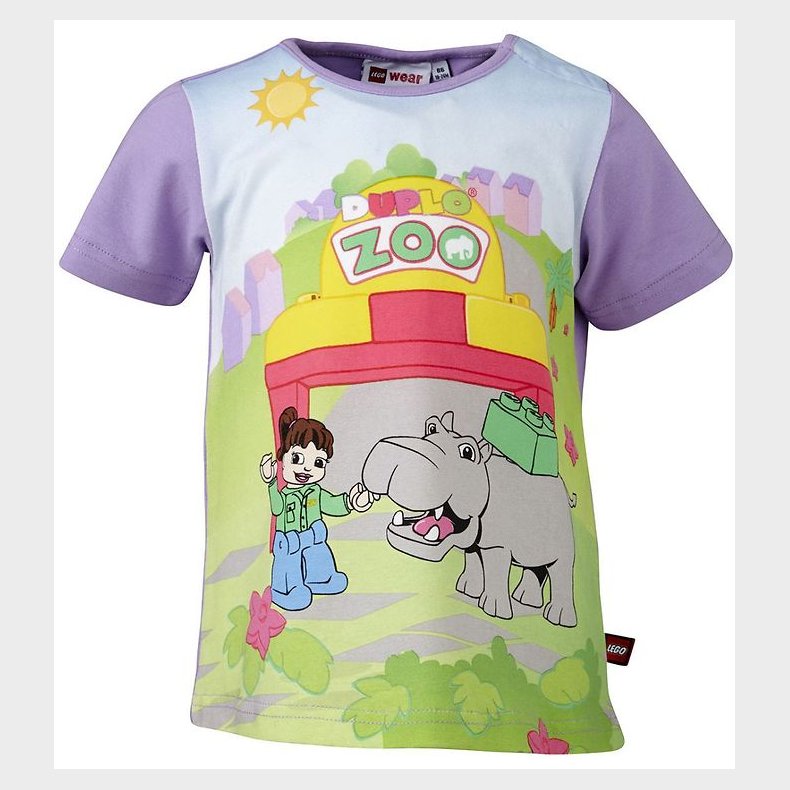 LEGO Duplo T-shirt - Lavendel m. Zoo