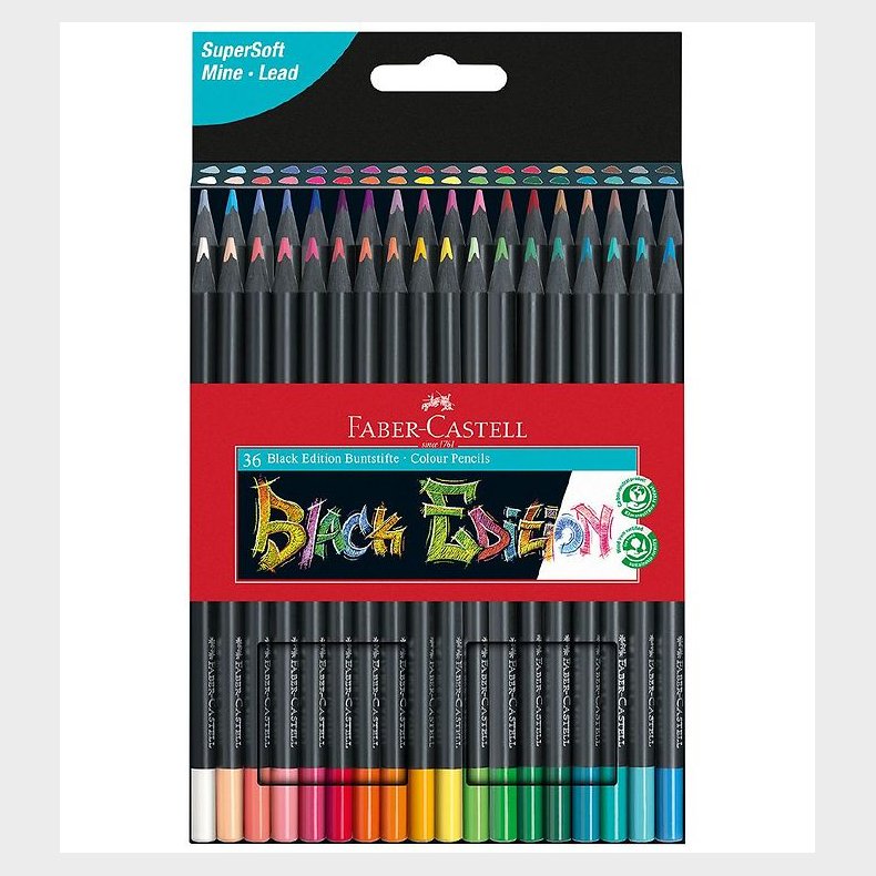 Faber-Castell Farveblyanter - 36 stk. - Trekantet - Multi