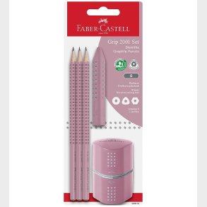 Faber-Castell Blyantst - 5 Dele - Rosa