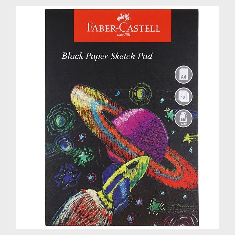 Faber-Castell Skitsebog - 40 Ark - Sort A4