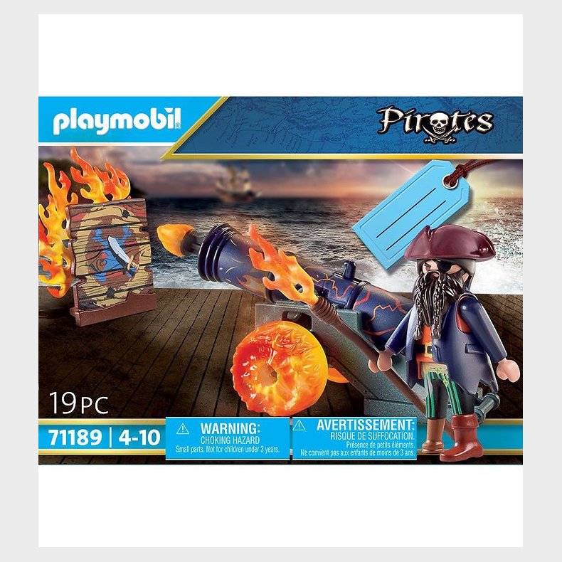 Playmobil Pirates - Pirat med kanon - 71189 - 19 Dele