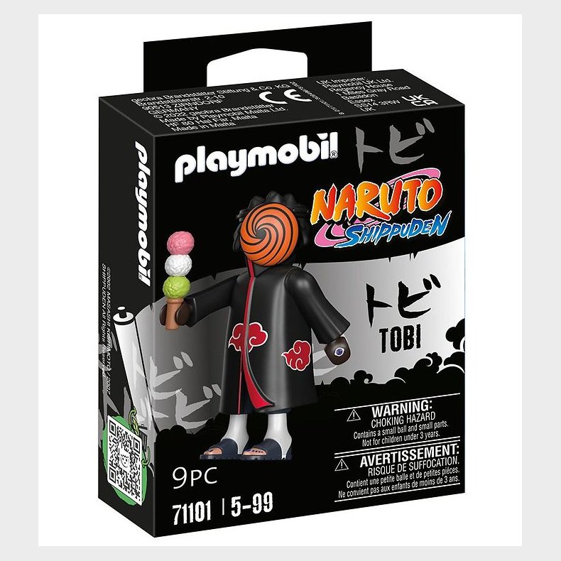 Playmobil Naruto - Tobi - 71101 - 9 Dele